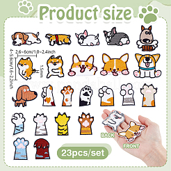 23Pcs Polyester Clothing Patches&nbsp;PATC-WH0022-57