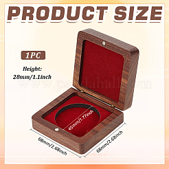 Wood Coin Medal Storage Box&nbsp;AJEW-WH0009-68B