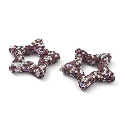 Star Shape Polymer Clay Rhinestone Beads&nbsp;CLAY-NH0001-06F