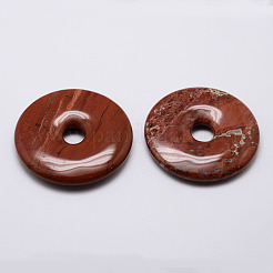 Natural Red Jasper Pendants&nbsp;G-G647-36