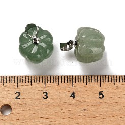 Natural Green Aventurine Pumpkin Charms&nbsp;G-K338-27P-06
