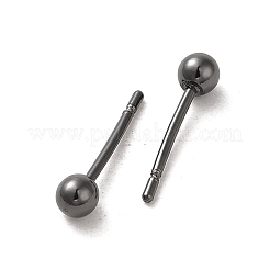 Brass Stud Earrings&nbsp;EJEW-D112-01B