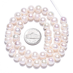 Natural Cultured Freshwater Pearl Beads Strands&nbsp;PEAR-N013-08C