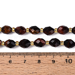Natural Red Tiger Eye Beads Strands&nbsp;G-N342-35-8x6-04