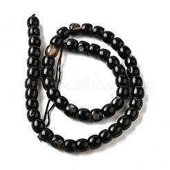 Natural Black Agate(Dyed & Heated) Beads Strands&nbsp;G-U023-B01-03