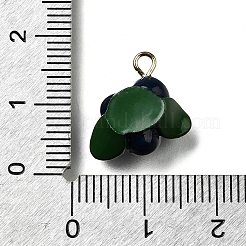 Brass Acrylic Pendants&nbsp;OACR-R006-01G-09