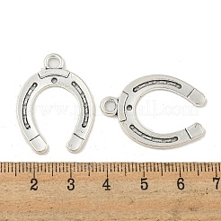 Tibetan Style Alloy Horseshoe Pendants&nbsp;TIBEP-23708-AS-RS