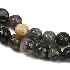 Natural Moss Agate Beads Strands&nbsp;G-Q060-E10