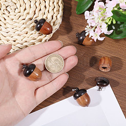 5Pcs Wood Pendants&nbsp;PALLOY-CA00036