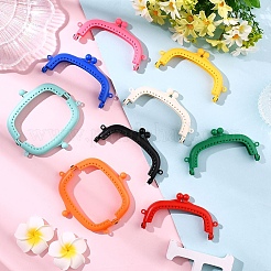 9Pcs 9 Colors ABS Plastic Purse Handle Frame&nbsp;PURS-YW0001-03