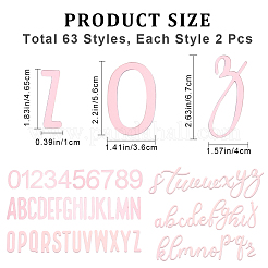 Acrylic Mirror Effect Cake Toppers&nbsp;AJEW-WH0038-84B