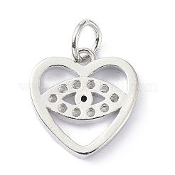 Brass Micro Pave Clear Cubic Zirconia Charms&nbsp;LS-ZIRC-C022-01P