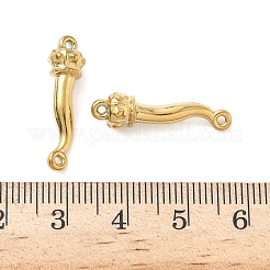 304 Stainless Steel Italian Horn with Crown Links&nbsp;KK-D503-42G