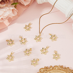 10Pcs Brass Pendants&nbsp;KK-BBC0023-01