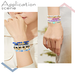 DIY Bohemian Stacked Beads Bracelet Making Findings Kits&nbsp;DIY-YW0011-36