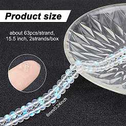 2 Strands Synthetic Moonstone Beads Strands&nbsp;G-GO0001-25A