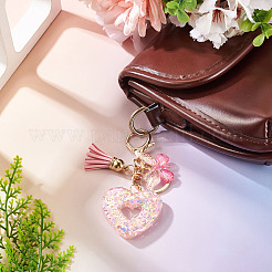 Heart with Butterfly Resin Keychains&nbsp;KEYC-TADJ0001-01A