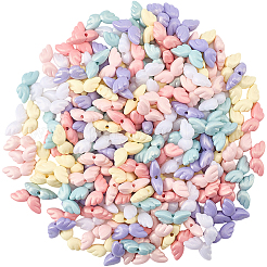 200Pcs UV Plating Opaque Acrylic Beads&nbsp;OACR-PA0001-89