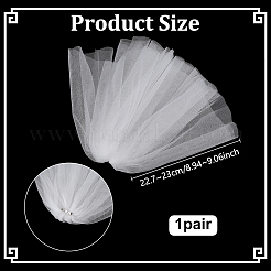 Polyester Mesh Shoulder Sleeves for Bride&nbsp;AJEW-WH0596-885A