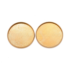 Brass Cabochon Settings&nbsp;KK-P001-88C