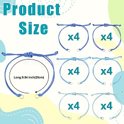 24Pcs Polyester Cord Bracelets Making&nbsp;AJEW-FS00008
