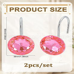 2Pcs Iron Shower Curtain Rings for Bathroom&nbsp;DIY-LP0001-98B