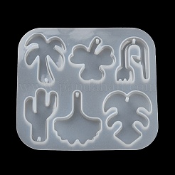 Cactus Leaf Shamrock DIY Pendant Silicone Molds&nbsp;DIY-E072-04C