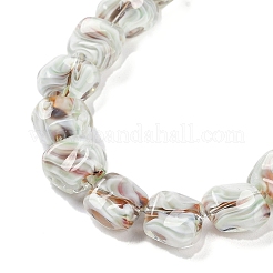 Handmade Milleflori Glass Beads Strands&nbsp;X-LAMP-M018-01A-03