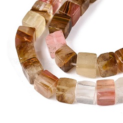 Tigerskin Glass Beads Strands&nbsp;G-T139-8x8-11A
