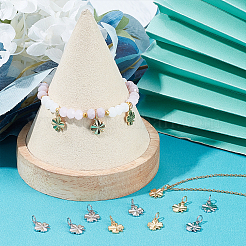 40Pcs 2 Colors Brass Charms&nbsp;KK-BBC0003-10