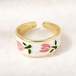 Brass Cuff Open Rings&nbsp;RJEW-D345-03G