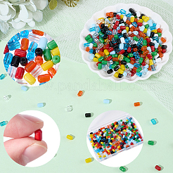 720Pcs 9 Colors Opaque Imitation Jade Glass Beads&nbsp;GLAA-SC0003-02