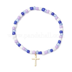 304 Stainless Steel Tiny Cross Charms Bracelets&nbsp;BJEW-JB13462