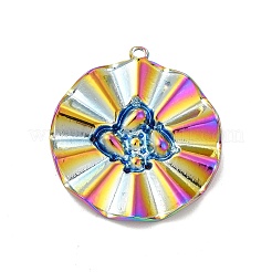 Ion Plating(IP) 304 Stainless Steel Pendants Rhinestone Settings&nbsp;STAS-B032-17MC