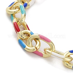 Brass Cable Chain Bracelets&nbsp;BJEW-D039-35G