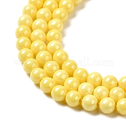 Cubic Zirconia Imitation Pearl Bead Strands&nbsp;ZIRC-P109-03A-04