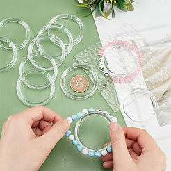 20Pcs Small Transparent Shelf Bangle Organizer Bracelet Displays Stand Jewelry Holder&nbsp;BDIS-PH0001-04