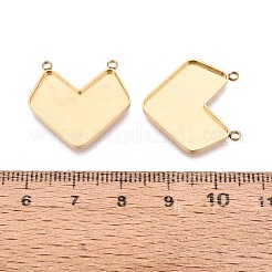 304 Stainless Steel Pendant Cabochon Component&nbsp;STAS-Q113-31G