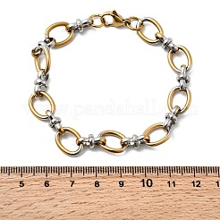304 Stainless Steel Oval Link Chain Bracelets for Women&nbsp;BJEW-D377-01A