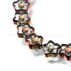 Electroplated Transparent Glass Beads Strands&nbsp;GL-CBA98F0-09D