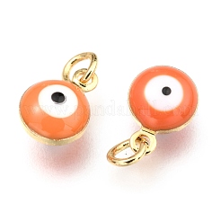 Brass Enamel Beads&nbsp;X-KK-B024-02G-H