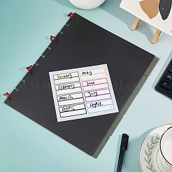 5Pcs Plastic Binder Index Divider Sheets&nbsp;FIND-WH0400-53A