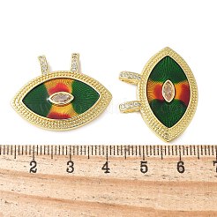 Brass Micro Pave Cubic Zirconia Pendants&nbsp;KK-F892-03G