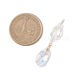3Pcs Glass with 304 Stainless Steel Pendants&nbsp;PALLOY-JF04729