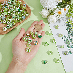100Pcs 10 Styles Resin European Beads&nbsp;RPDL-SP0001-07