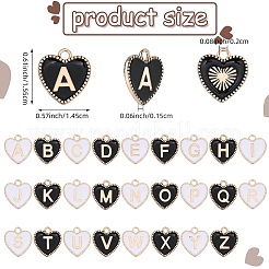 2 Sets 2 Colors Alloy Enamel Pendants&nbsp;ENAM-SZ0004-36