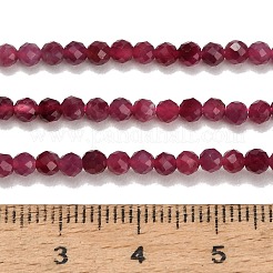 Natural Red Tourmaline Beads Strands&nbsp;GG-CBA77FB-B01-3mm-A