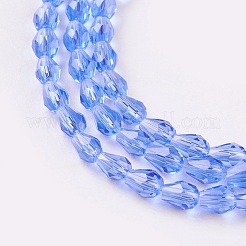 Faceted Glass Beads Strands&nbsp;GLAA-A036-F08