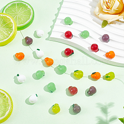 36Pcs 6 Colors Handmade Lampwork Beads&nbsp;LAMP-ME0001-28