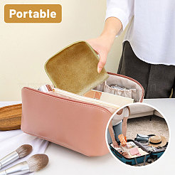 Cloth Jewelry Storage Zipper Bags with Tassel&nbsp;ABAG-WH0045-75